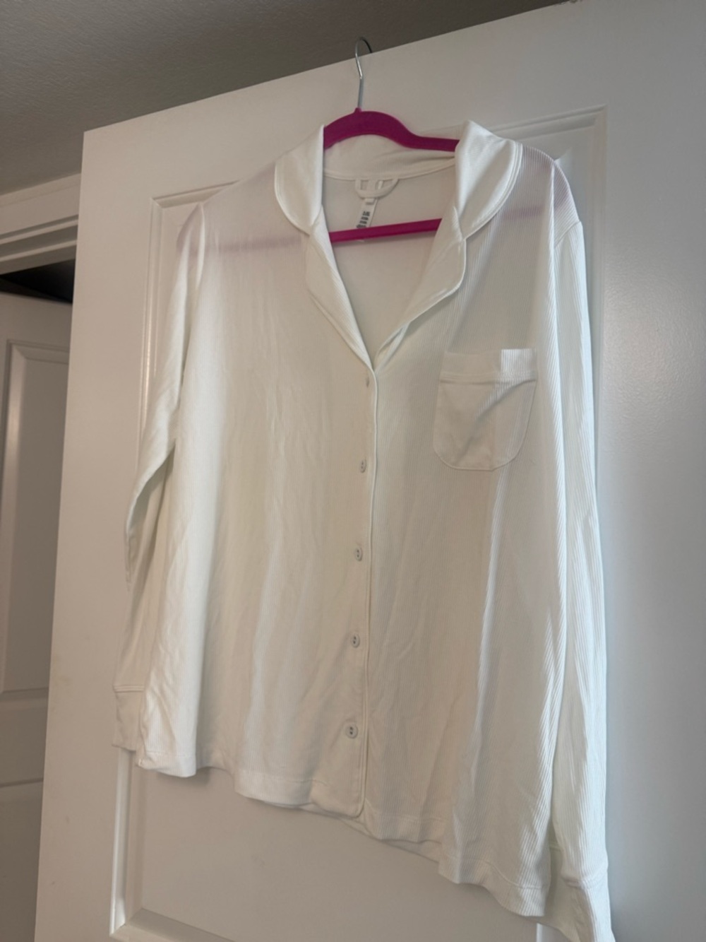 Skims Ribbed Pajama Top
